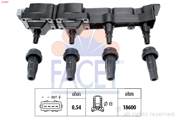 Peugeot Partner I (1996 - 2008) Ateşleme bobini 
