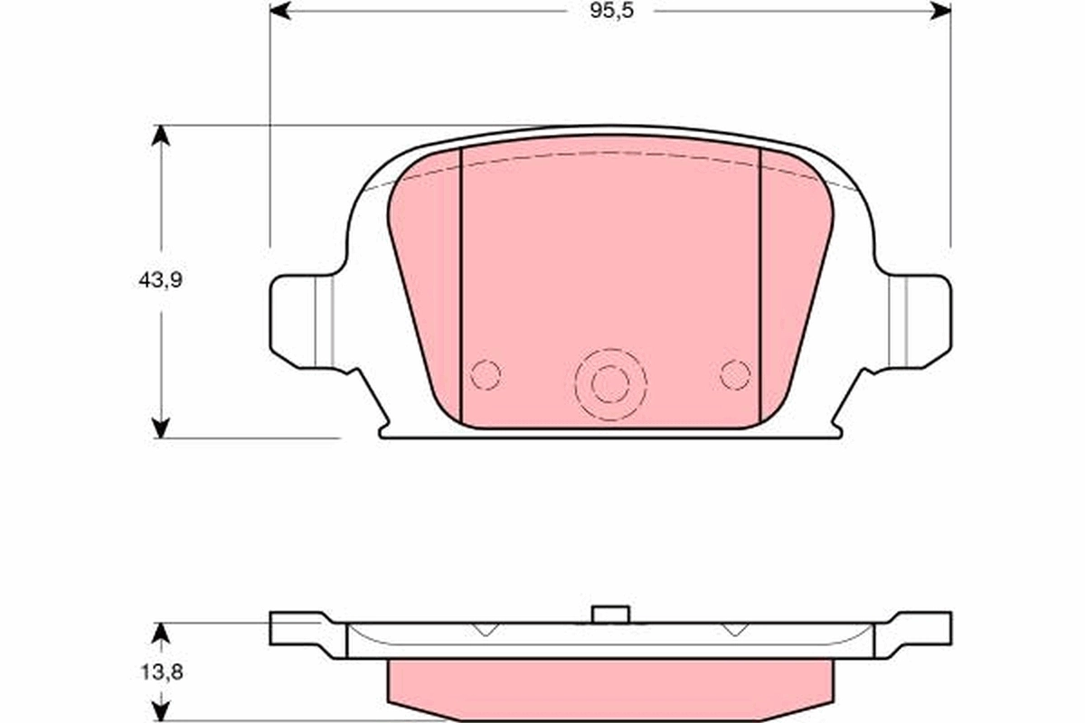 Opel Corsa D Arka fren balatası