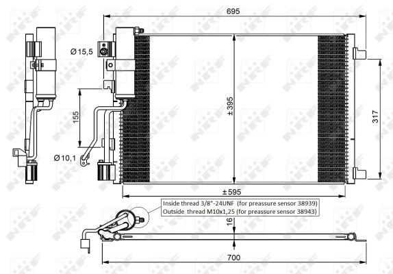 Nissan Qashqai I Klima kondenseri
