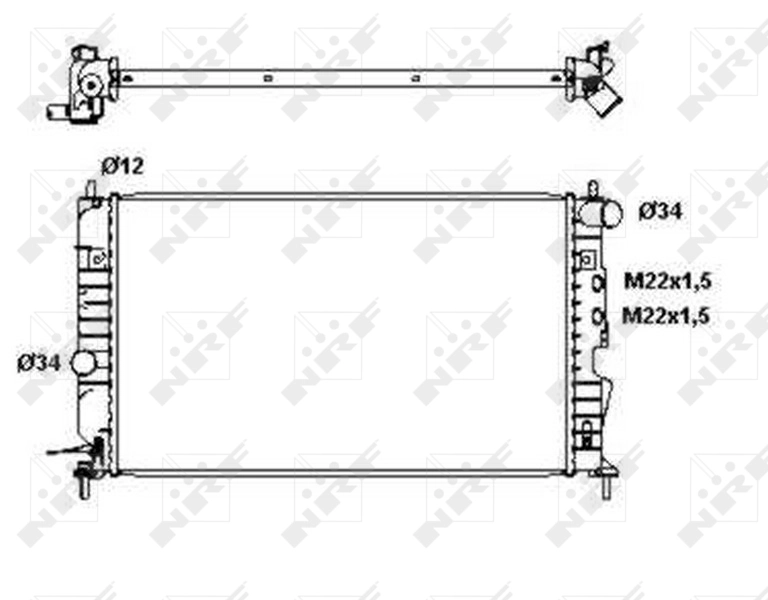 Opel Vectra  (1995 - 2002) Motor soğutma radyatörü fiyatları