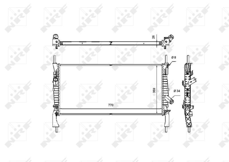 Ford Transit  (2006 - 2014) Motor soğutma radyatörü çıkma