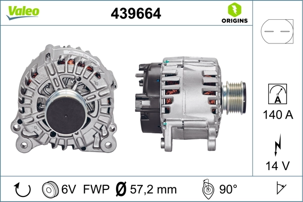Passat B6 sedan (3C2) (2005 - 2011) Alternatör