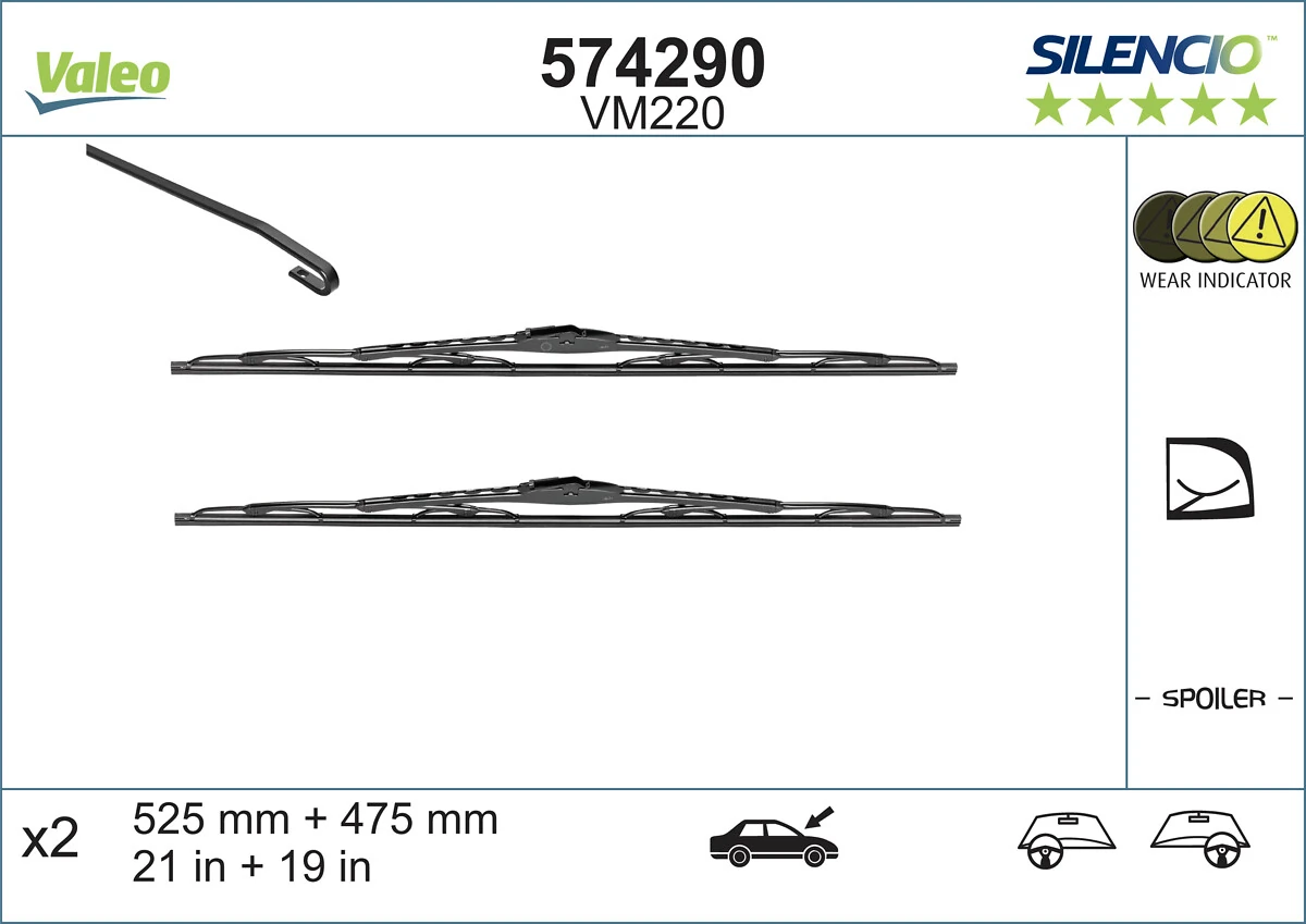 Volkswagen Golf IV (1997 - 2008) Ön cam silecekleri, 2'li takım satın al
