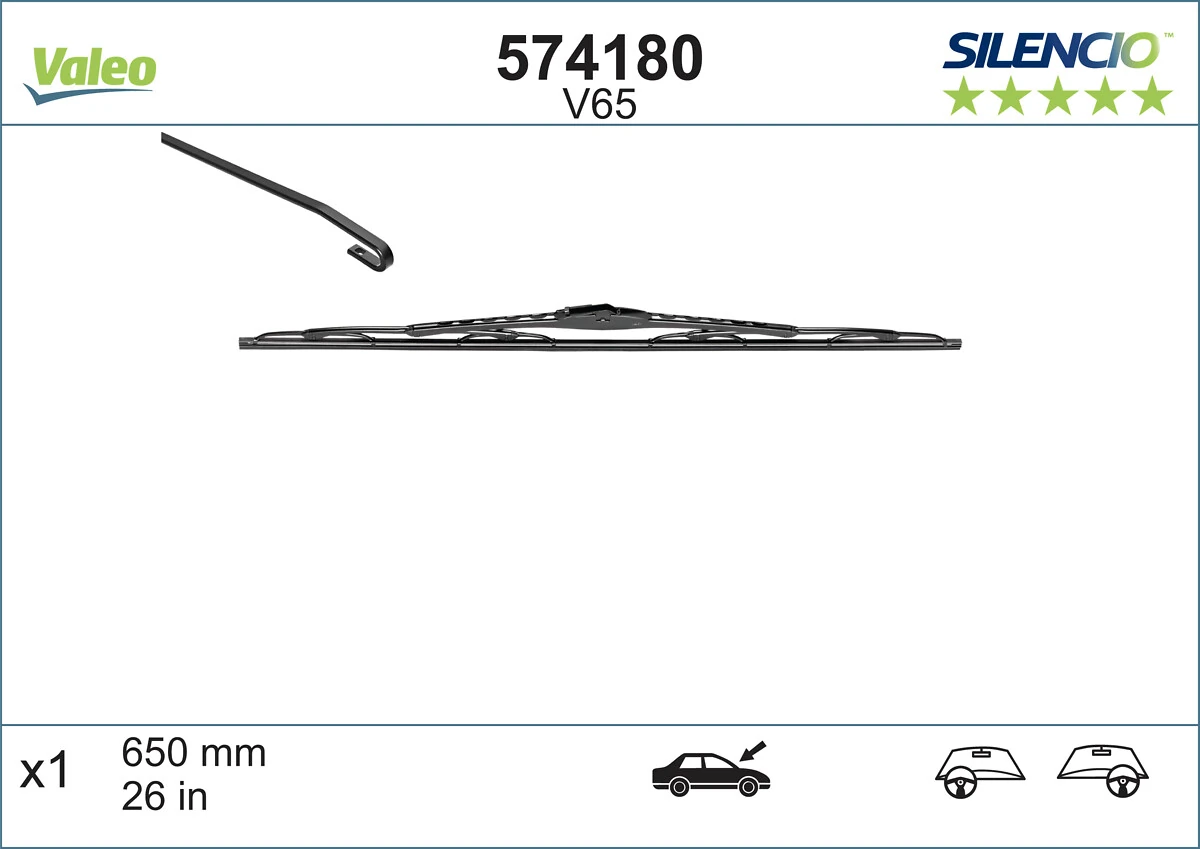 Peugeot 206  (1998 - 2008) Ön cam silecekleri, 2'li takım çıkma