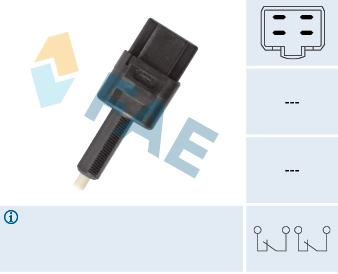Qashqai I off-road vehicle (J10) (2006 - 2013) Fren Pedal Müşürü