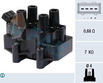 Astra F station wagon (51, 52, F35, M35) (1991 - 2001) Ateşleme bobini