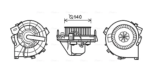 Opel Corsa C Kalorifer fan motoru