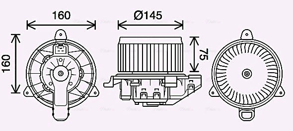 Ford Courier Kalorifer fan motoru