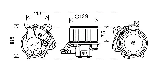 Fiat Linea  Kalorifer fan motoru