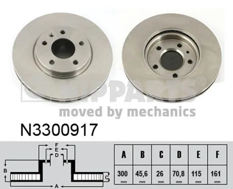 Ford Fiesta Mk5 Ön fren diski orijinal