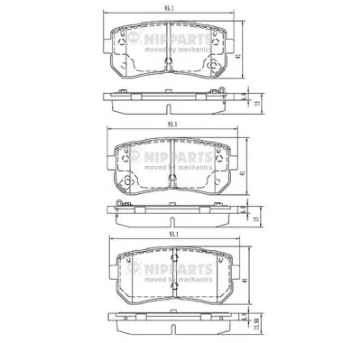 Hyundai I20  (2008 - 2012) Arka disk fren balataları çıkma