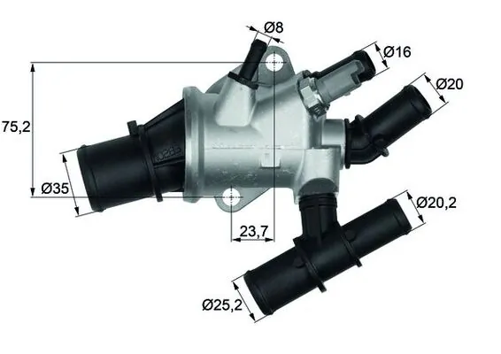 Fiat Marea Termostat yuvası