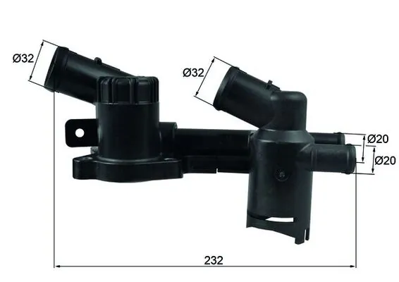 Jetta VI sedan (162, 163, AV3, AV2, AY2, AY3) (2011 - 2019) Termostat yuvası