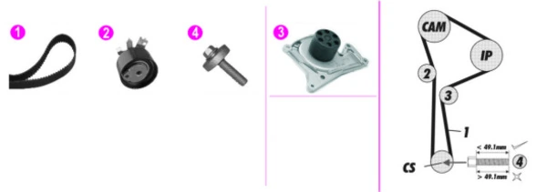 Qashqai I off-road vehicle (J10) (2006 - 2013) Triger set