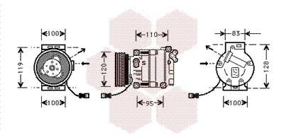 Marea station wagon (185) (1996 - 2007) Klima kompresörü