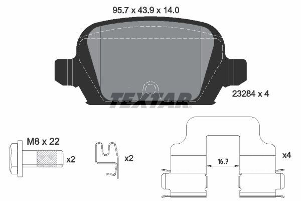 Opel Corsa D Arka fren balatası