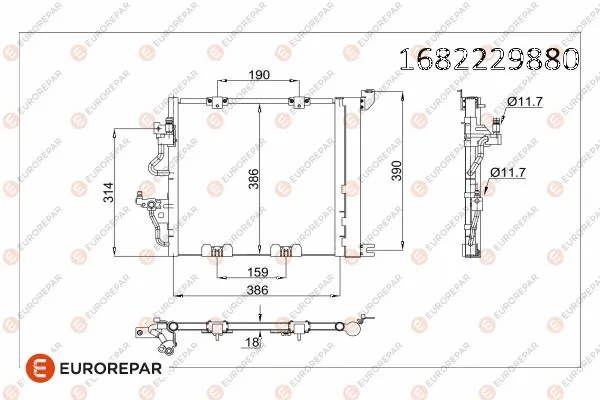 Opel Astra Klima kondenseri