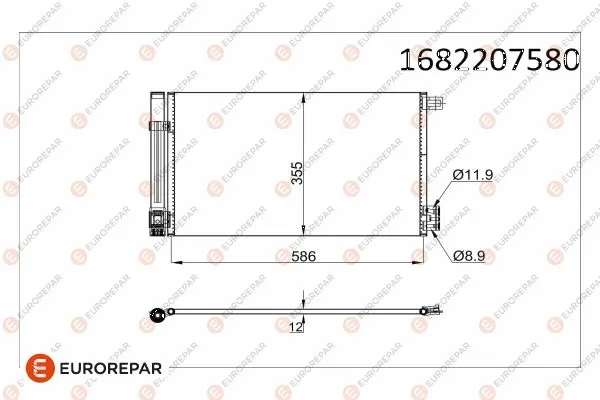 Opel Corsa D Klima kondenseri
