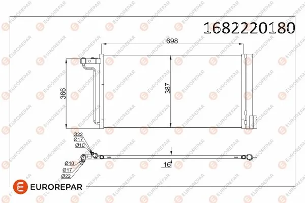 Focus III hatchback (CB8) (2010 - 2020) Klima kondenseri