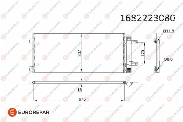 Opel Astra K Klima kondenseri