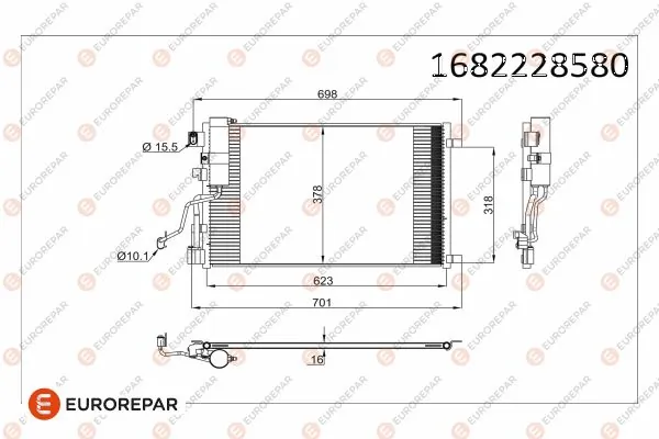 Nissan Qashqai I Klima kondenseri