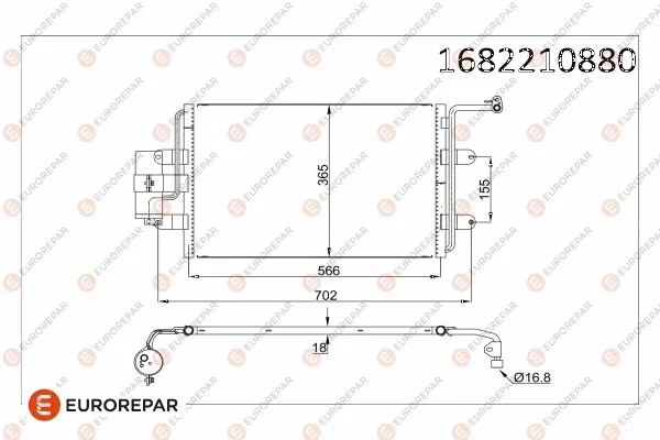Bora sedan (1J2) (1998 - 2005) Klima kondenseri