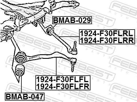 3 sedan (F30, F80) (2011 - 2018) Sağ alt salıncak