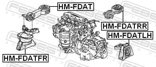 Honda Civic VIII Sol motor takozu sıfır