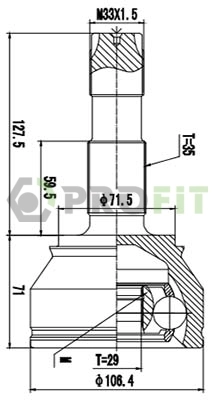 Fiat Ducato III (2006 - 2026) Ön dış aks kafası 