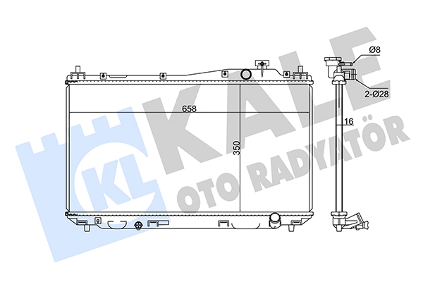 Honda Civic VIII Motor su radyatörü