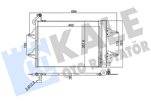 Polo IV hatchback (9N, 9A) (2001 - 2014) Klima kondenseri