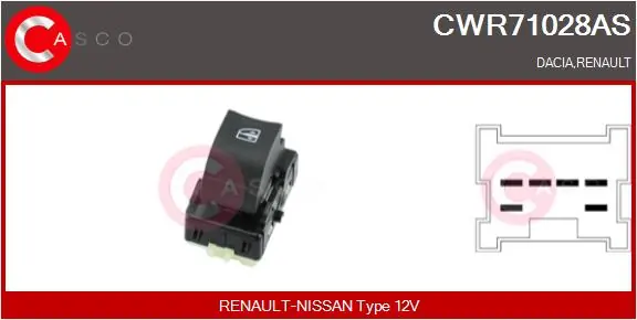Clio IV Cam Düğmesi Ön Sağ