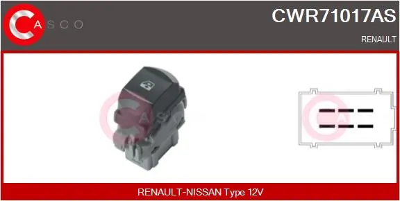 Renault Megane II Cam Düğmesi Ön Sağ
