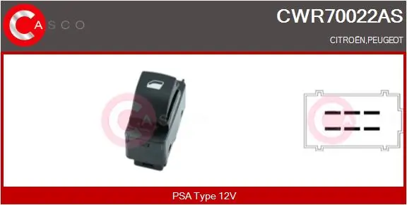 Peugeot 207  Cam Düğmesi Ön Sağ