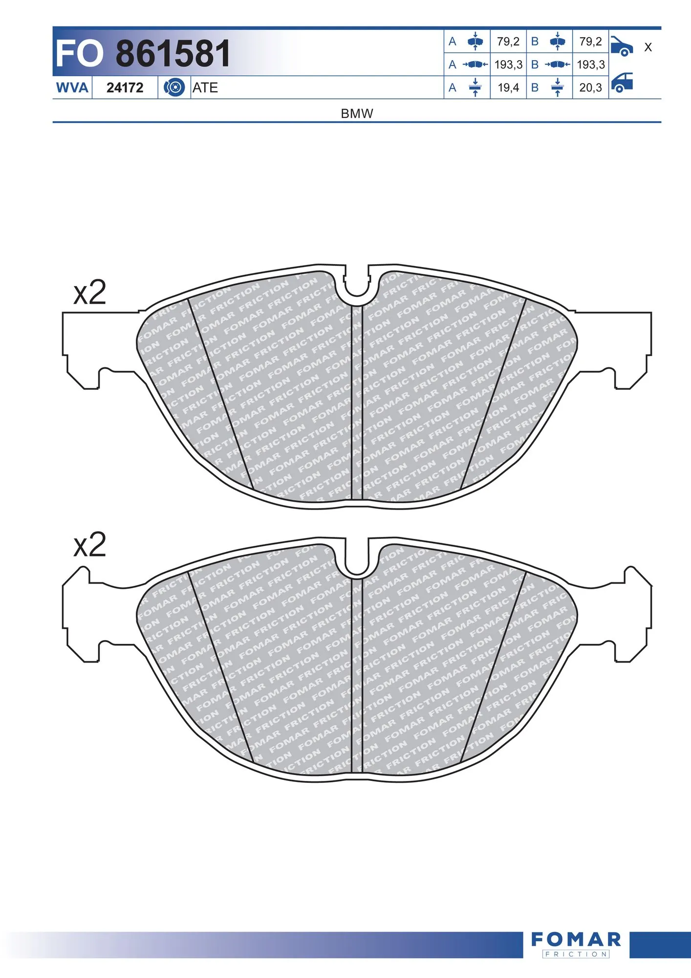 FO861581 Fomar Roulunds