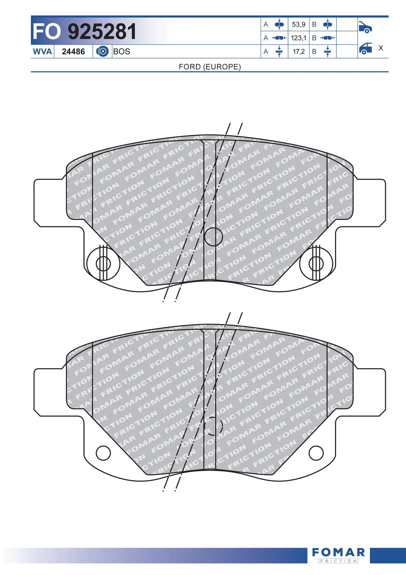Ford Transit  (2006 - 2014) Arka disk fren balataları çıkma