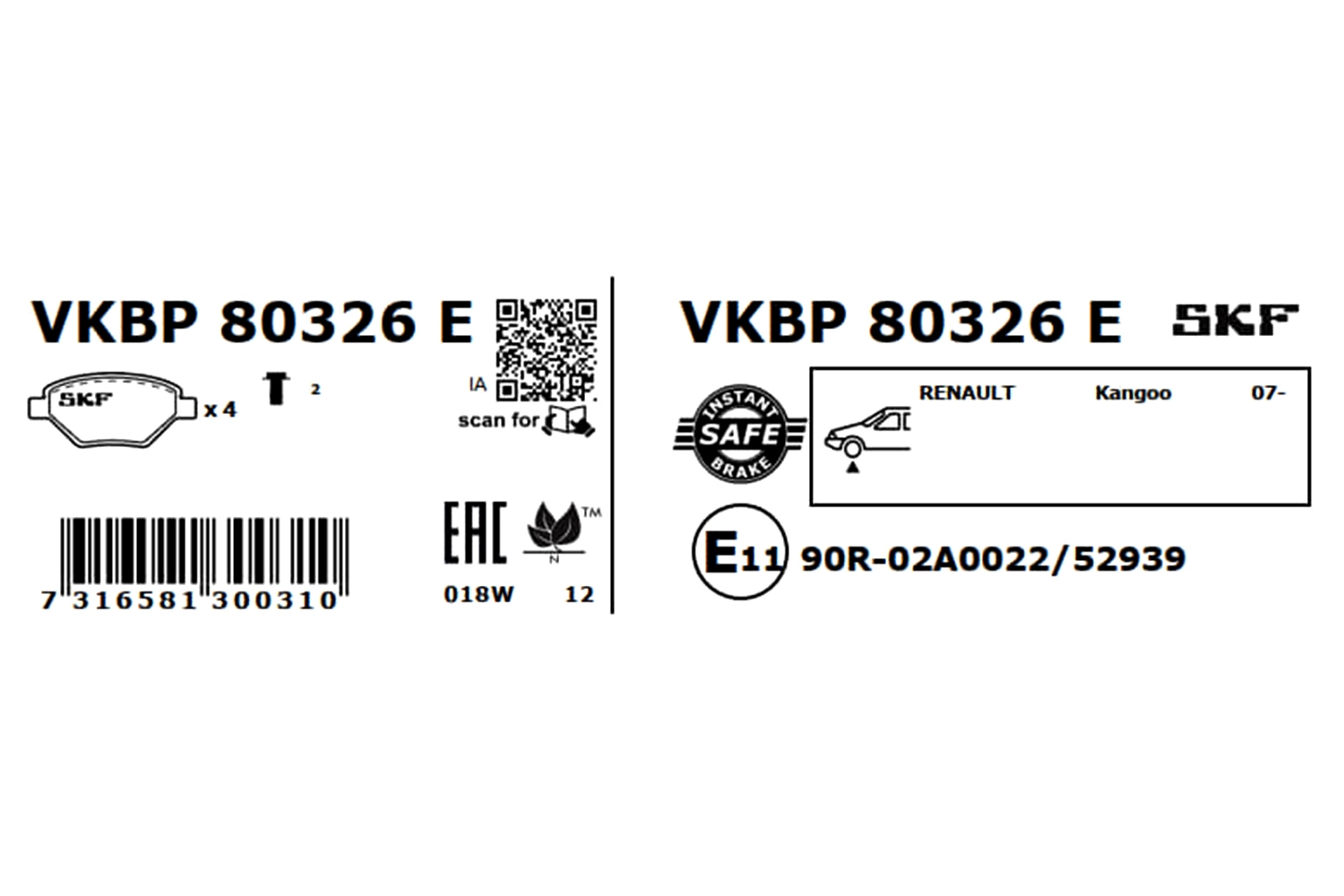 VKBP80326E SKF