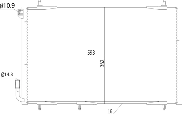 206  Klima kondenseri