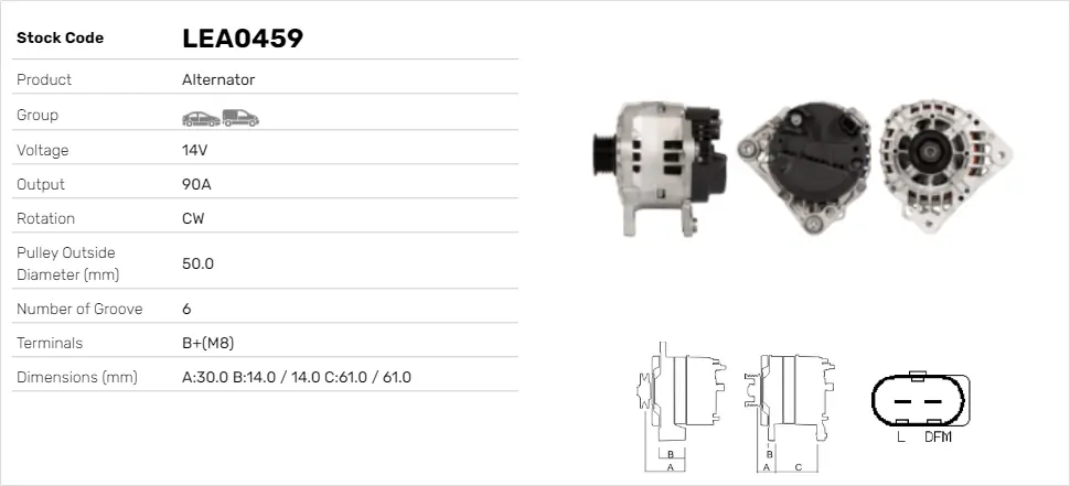 Chevrolet Captiva I Alternatör