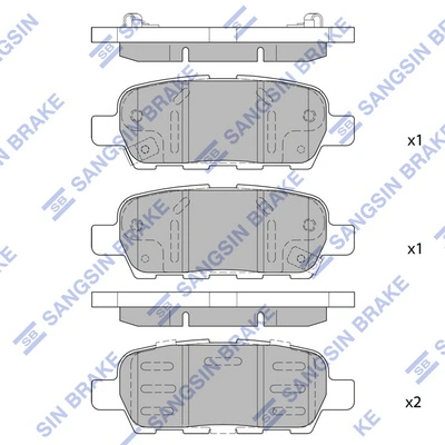 Nissan Qashqai I (2006 - 2013) Arka disk fren balataları 