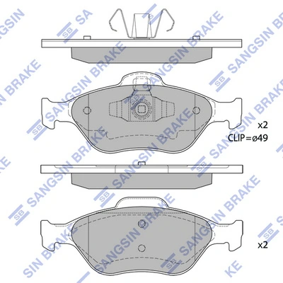 Ford Fiesta V (2001 - 2008) Ön disk fren balataları çıkma