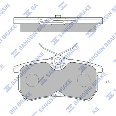 Ford Fiesta V (2001 - 2008) Arka disk fren balataları 