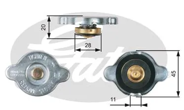 Hyundai I20  (2008 - 2012) Radyatör kapağı (tapa) satın al