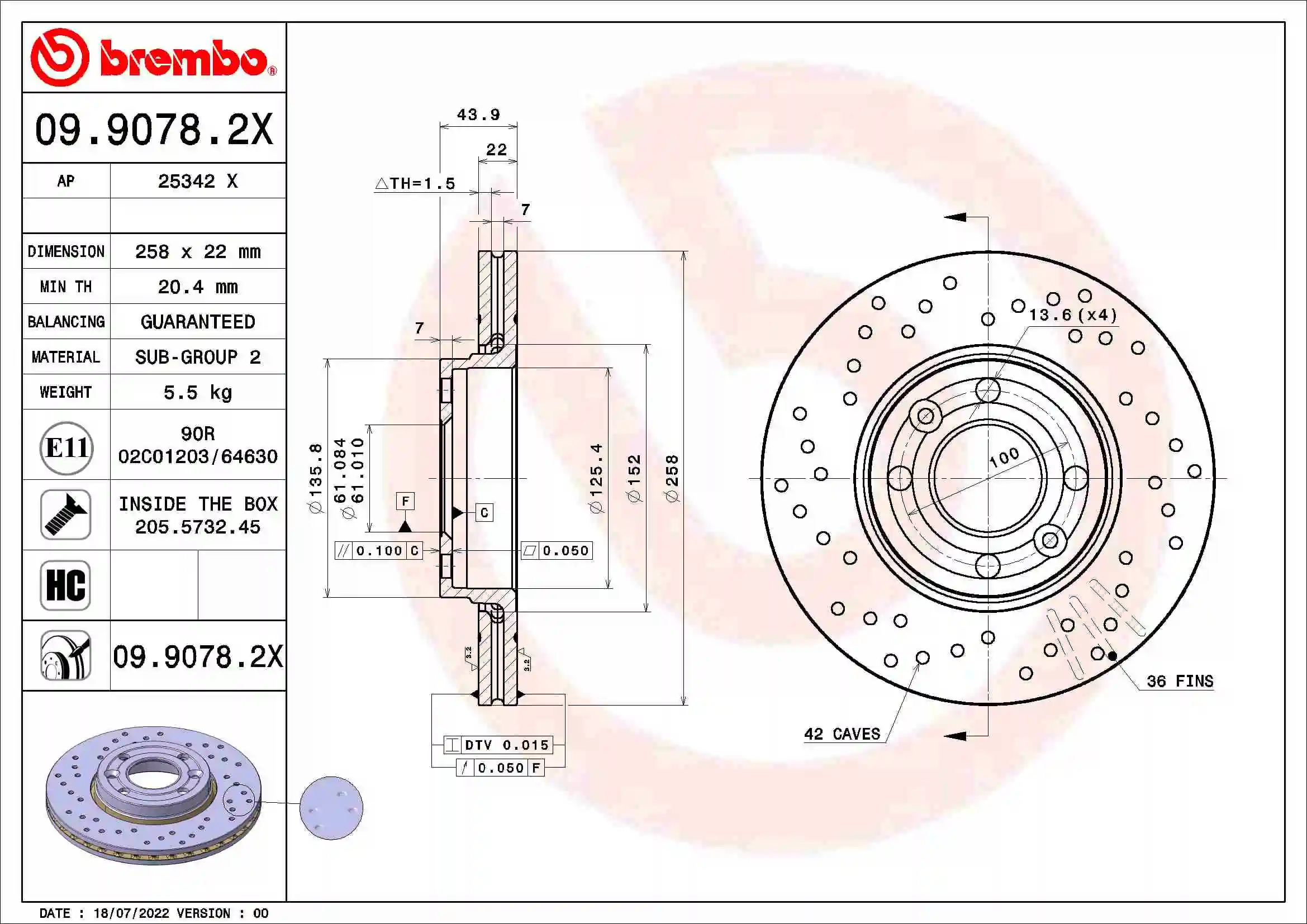 0990782X Brembo