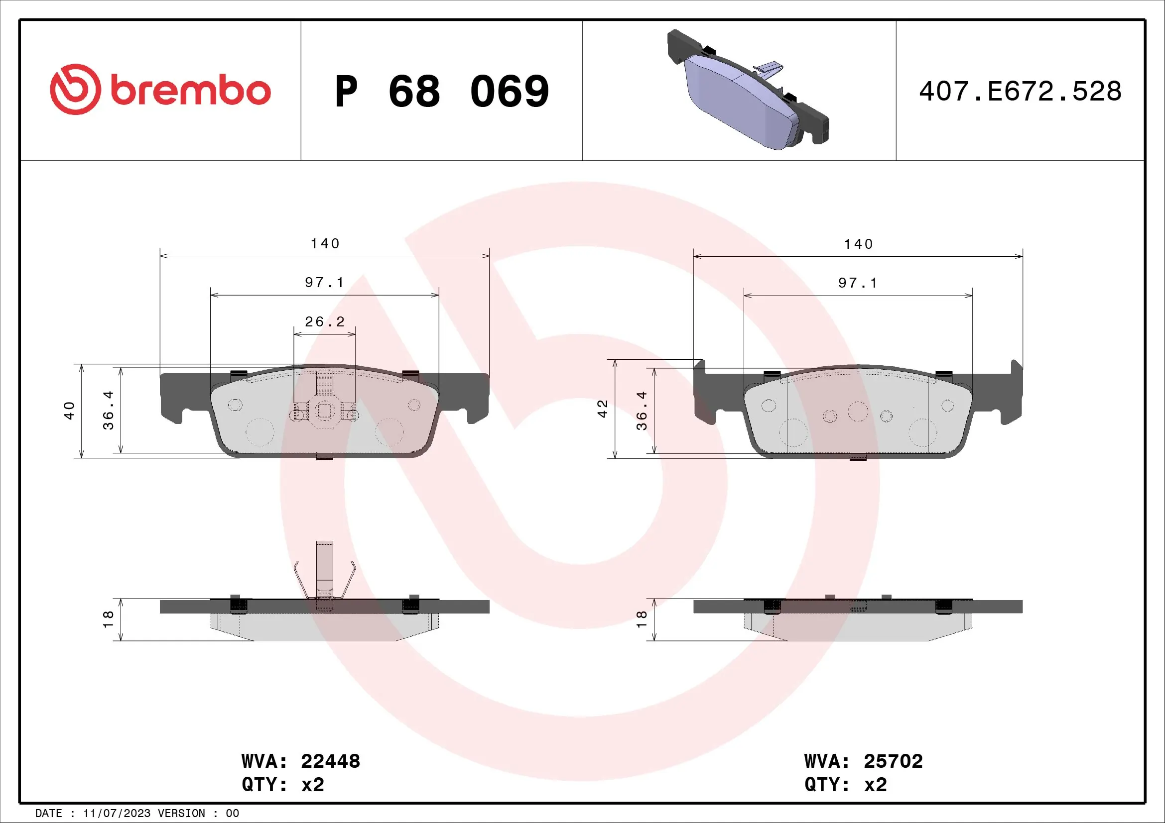 P68069 Brembo