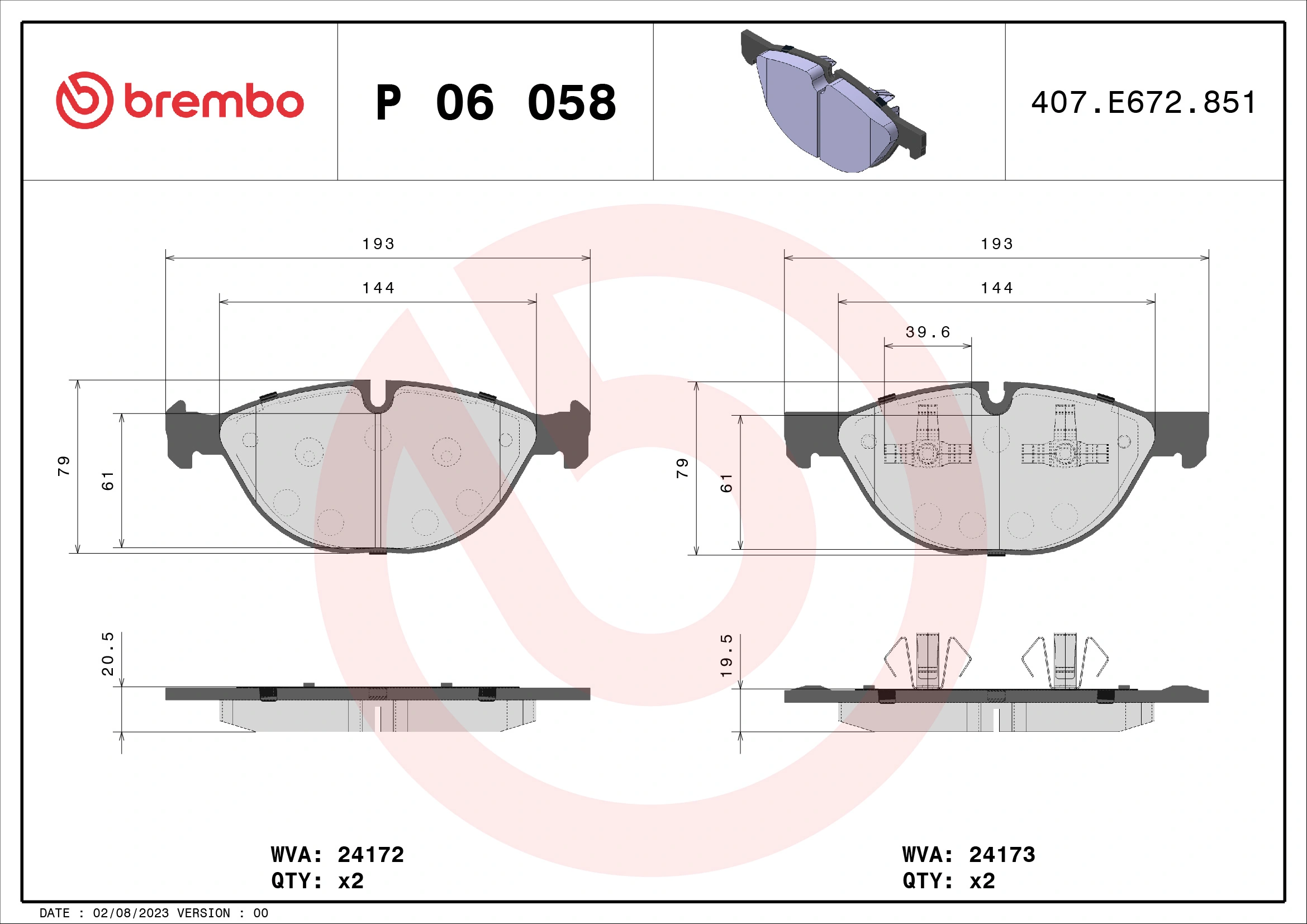 P06058 Brembo