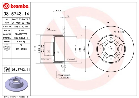 08574311 Brembo