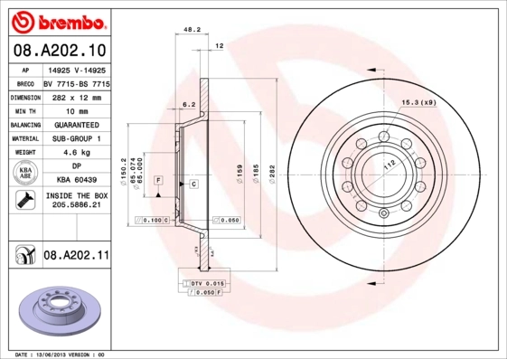 08A20210 Brembo