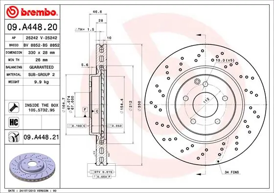09A44821 Brembo
