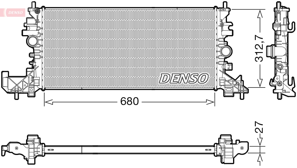 Astra K station wagon (2015 - 2022) Motor su radyatörü